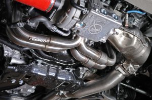 Subaru LXT Performance Exhaust - Perrin Performance - Equal Length Header - Brushed SS - `20-`25
